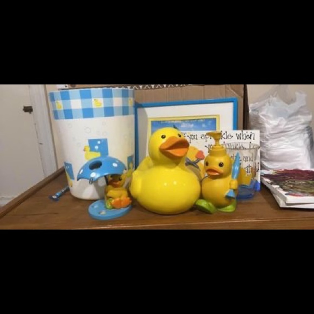 Rubber Duck Themed Bathroom Accessories